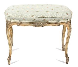 A Louis XV Style Painted Tabouret