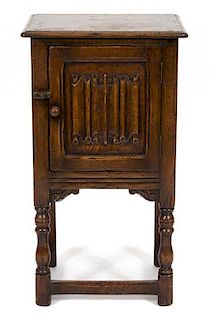 A Jacobean Style Oak Side Cabinet