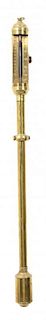 An English Brass Stick Barometer Height 30 inches.