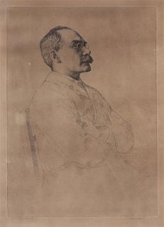 William Strang, (English, 1859-1921), Rudyard Kipling