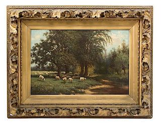 Artist Unknown, (19th Century), Sheep in Pasture