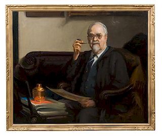 Waldo Murray, (American, 1884-1956), Portrait of a Judge