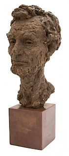 After Robert Berks, (American, 1922-2011), Portrait Bust of Abraham Lincoln, 1958