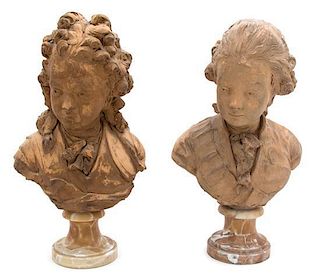 Artist Unknown, (Continental, 19th Century), Two Busts