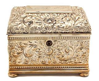 A Silver Plated Rectangular Box