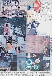 Robert Rauschenberg, (American, 1925-2008), Exhibition Poster for the Gala Grand Open, 1984
