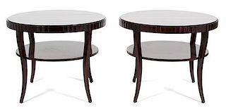 A Pair of Art Deco Style Lacquered Tables