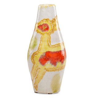 GUIDO GAMBONE Vase with antelope