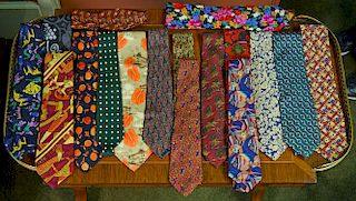 17 piece collection of designer ties