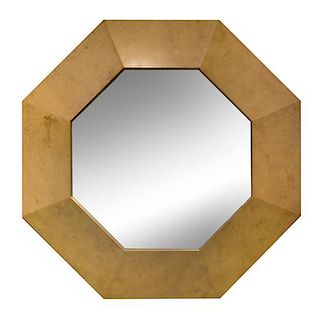 Karl Springer, (German, 1931-1991), an octagonal mirror