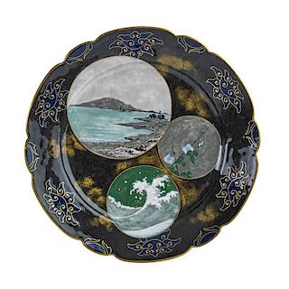 ALBERT-LOUIS DAMMOUSE; SEVRES Porcelain plate