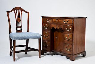 Chippendale Desk/Hepplewhite Chair