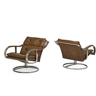 STEELCASE Pair of lounge chairs