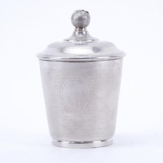 Made for Tiffany & Co  Portugal Sterling Silver Goblet with Cover.