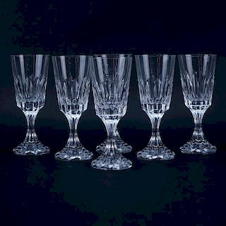 Six (6) Baccarat "D’Assas" Crystal Water Goblets.