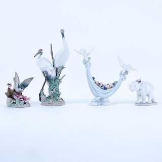 Lot of Four (4) Lladro Porcelain Figurines.
