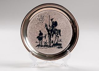 Sterling Modern Masters Picasso's "Don Quixote" Plate in Original Box