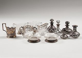 Sterling and Glass Tablewares