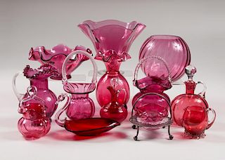 Victorian Cranberry Glass, Plus