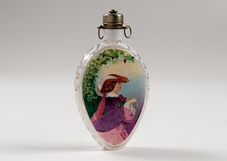 Enamel Decorated Scent Bottle