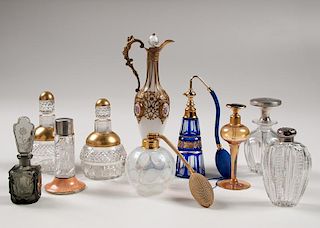 Glass and Metal Perfume Bottles and Atomizers, Plus