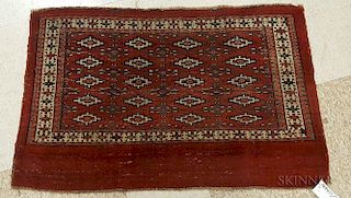 Yomud Chuval, Central Asia, c. 1890, 2 ft. 8 in. x 3 ft. 11 in.
