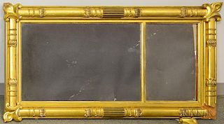 Classical Carved and Gilt Pier Mirror, Boston, second quarter 19th century, (imperfections), ht. 57, wd. 30 in.