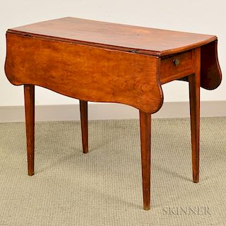 Federal Cherry Pembroke Table, New England, early 19th century, ht. 27 1/2, wd. 35 3/4, dp. 17 3/4 in.
