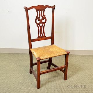 Chippendale Stained Maple Side Chair, New England, 18th century, ht. 41, seat ht. 17 3/4 in.