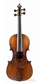 Viola, labeled Adolph Baur fecit/Stuttgart anno 1871, length of back 391 mm, with case and bow.