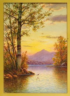 William Paskell Illuminated Mt. Chocorua Landscape