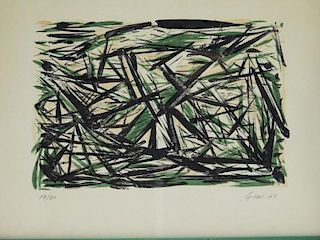 William Gear Abstract Composition Lithograph