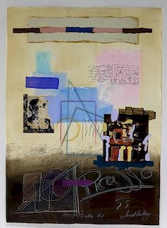 James Hussey Homage to Picasso Mixed Media