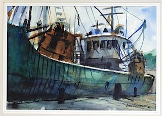 James T Wainwright Gloucester WC Ship Painting