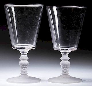 BABY FACE GOBLETS, LOT OF TWO