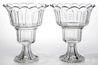 PRESSED ARCHED FLUTE PAIR OF WINE COOLERS