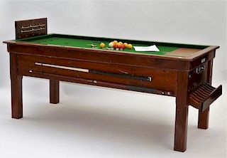 English Sam's Bros. Coin Op Bar Billiards Table