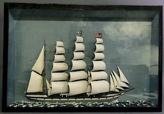 Wood Sailing Ship Diorama "Maren"