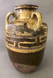 Korean Bronze-Glazed Ceramic Jar