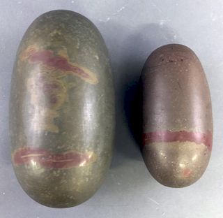 Two Shiva Lingam Stones