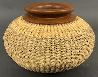 Barbara Dengler Seagrass, Reed, & Wood Basket