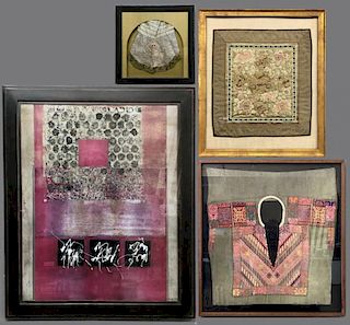 Grouping of Textile and Mixed Media Art