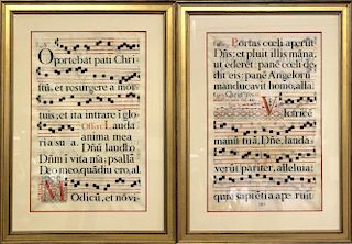 Two Illuminated Manuscript Pages
