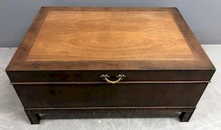 Baker Chinese Chippendale Style Silver Chest