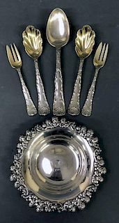 Tiffany & Co. Sterling Silver Flatware & Dish