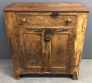 Primitive Country Pine Jelly Cupboard