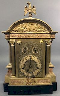 Brass Bracket Clock with Westminster Chimes