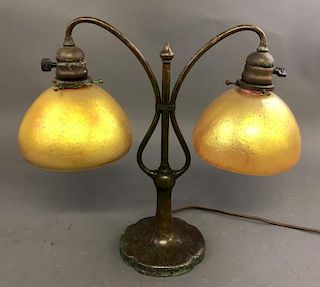 Tiffany Style Lamp with Favrile Glass Shades