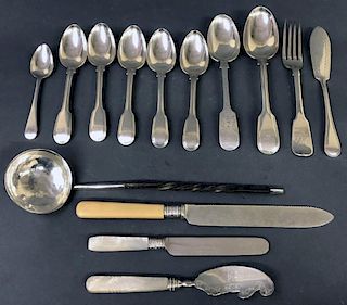 Grouping of Hallmarked Silver Flatware
