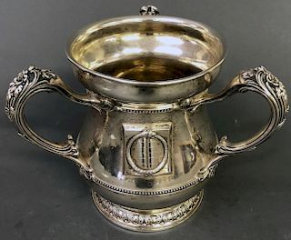 Gorham Sterling Silver Book and Snake Loving Cup